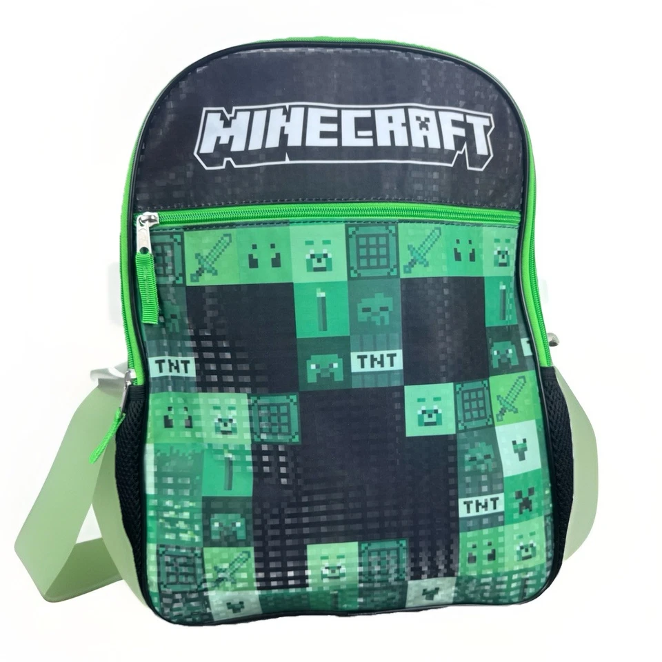 Minecraft Backpack 16" Creeper TNT Kids
