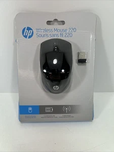 HP Wireless Mouse 220 3FV66AA Black Brand New Sealed - Picture 1 of 3