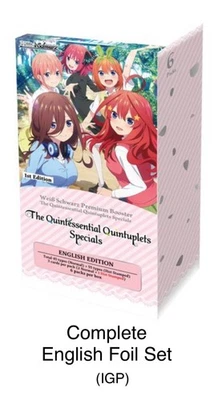 Weiss Schwarz Quintessential Quintuplets IGP Itsutsugo Complete Foil Card Set EN - Image 1 of 4