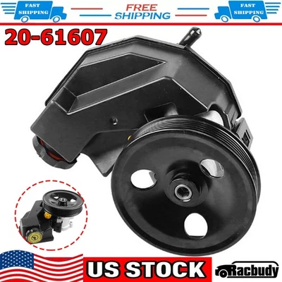 Power Steering Pump w/Pulley+Reservoir for Jeep Grand Cherokee 4.0 4.7L 1999-04 - Image 1 of 4