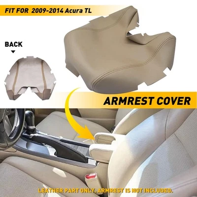 Cubierta reposabrazos consola tapa central beige borde impermeable EE. UU. para Acura TL 2009-2014 Foto 1 de 4