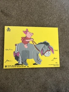 Vintage Wooden Puzzle JUDY INSTRUCTO 1988 Piglet Riding Eeyore-Tray  New - Picture 1 of 8
