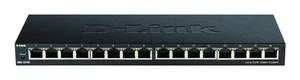 D-Link DGS-1016S 16-Port Gigabit Unmanaged Switch, Fanless, Low Profile, Metal H - Picture 1 of 3