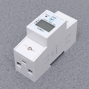 Medidor de riel Medidores de electricidad Monitoreo de voltaje Consumo de energía Vatímetro - Imagen 1 de 11
