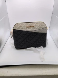 BORSA A TRACOLLA MICHAEL KORS DONNA JET SET VIAGGIO CUPOLA BORSA MK NERA - Foto 1 di 8