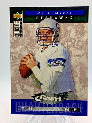 1994 Upper Deck Collector's Choice - Crash the Game Rick Mirer #C3 Gold Prize - Image 1 of 2