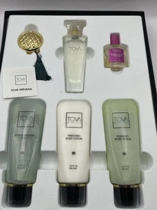 TOVA Beverly Hills Signature 6 Piece Set Perfume Solid Perfume Nirvana Gel Scrub - Picture 1 of 12