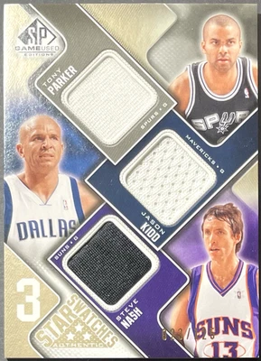 (/125) Tony Parker Kidd Nash 2009-10 SP Juego Usado Star Muestras Triple GU JSY Foto 1 de 2