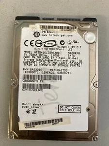 Hitachi Travelstar HTS541612J9SA00 120GB P/N 0A53016 - Picture 1 of 1