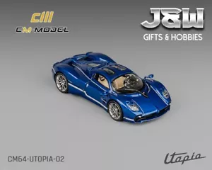 CM Model Pagani Utopia Metallic Blue 1/64 - Picture 1 of 3