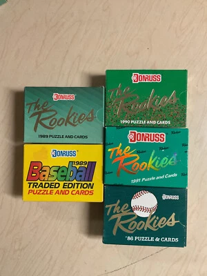 Donruss The Rookies juegos sellados de fábrica 1986 1987 1989 1990 1991 "Tú eliges" Foto 1 de 2