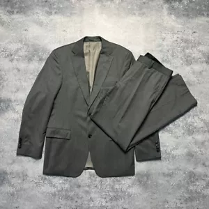 Hugo Boss Wool Grey Suit Men's Size 38R - Picture 1 of 20