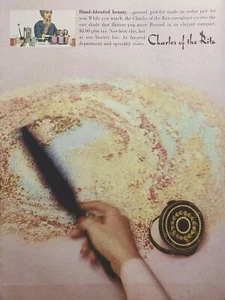 Charles of the Ritz Hand Blended Personalized Powder Vintage Print Ad 1958 - Picture 1 of 4