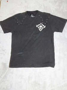 Raw Blue Mens Size 2XL Short Sleeve Shirt Black Graphic Shirt Vintage - Picture 1 of 12