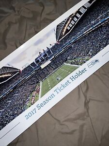 38 X 12 Seattle Seahawks Season Ticket Poster For Man Cave, Game Room