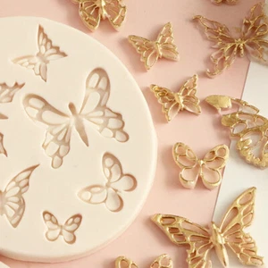 Butterfly Fondant Silicone Mold Sugarcraft Wedding Cake Decorating To_sh - Picture 1 of 7