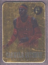 2013-14 Panini Gold Standard Basketball Metal #17 Carmelo Anthony