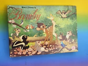 Tin toy vintage 1950's Italy print drawing and painting set LITHO Disney's BAMBI - Picture 1 of 13
