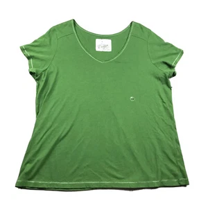 Avenue Shirt Womens 18/20 Green Short Sleeves Lightweight Stretch Tee Top NWT - Picture 1 of 7
