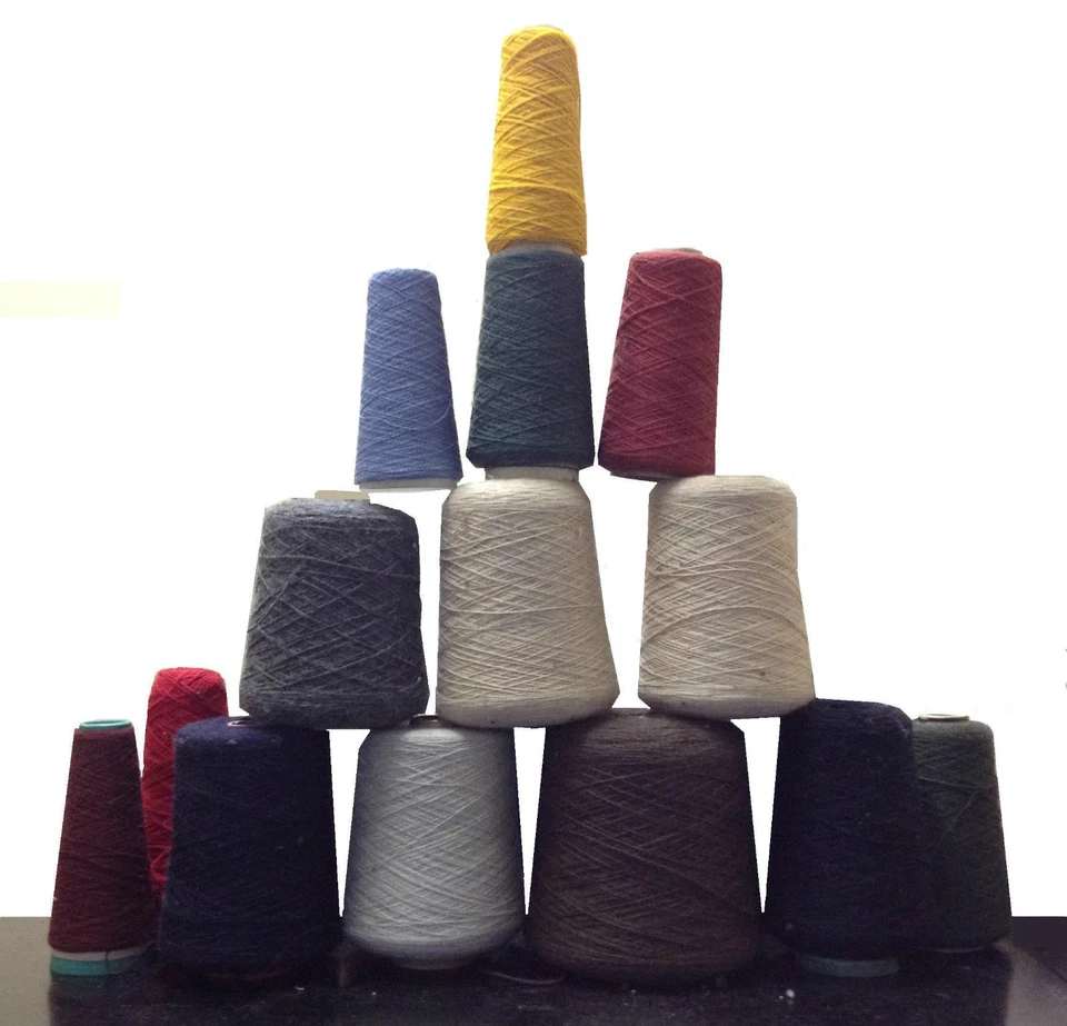 MACHINE KNITTING YARN 100% PURE WOOL INDUSTRIAL CONES CLEARANCE CROCHET CRAFT - Image 1 of 1