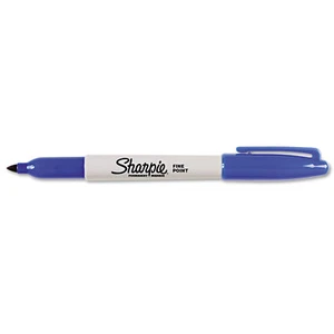 Sharpie Fine Point Permanent Marker Blue Dozen 30003 - Picture 1 of 5