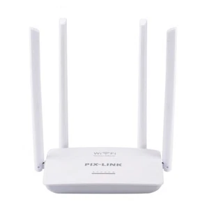 PIX-LINK 3-in-1 WiFi Router (Up to 300Mbps) | Router, Repeater, 5-Port Switch - Picture 1 of 5