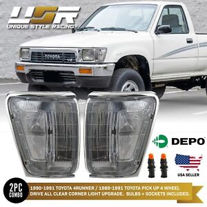 DEPO Clear Corner Light For 1990-1991 Toyota 4Runner/1989-1991 Pick-up Truck 4WD