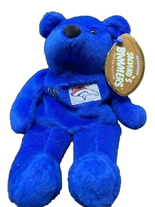 Salvino's Bammers Terrell Davis 30 blaue Beanie Stofftier Bär Denver Broncos mit Etikett - Bild 1 von 10