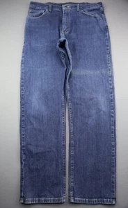 Men's 2009 Wrangler Jeans Relaxed Fit 5 Pocket Dark Stretch Size 36x32 - Picture 1 of 7
