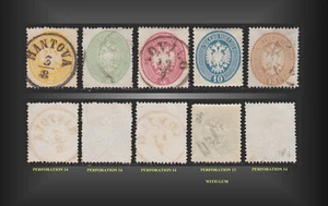 1863 ÁGUILA DOBLE LOMBARDÍA-VENECIA USADA+COMO NUEVA H PERF.14 SCT.15-19MI.14-18 - Imagen 1 de 1