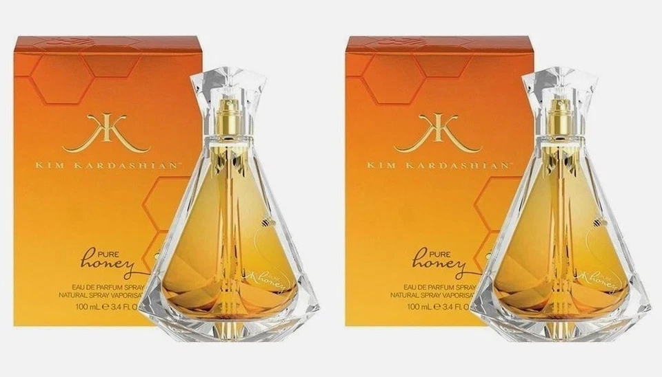 LOTE DE 2* MIEL PURA por Kim Kardashian Perfume para Mujer 3.4 OZ 100 ml EDP Spray Foto 1 de 1