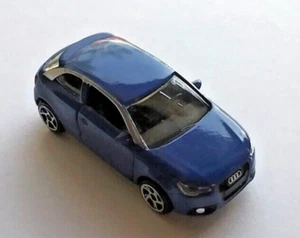 Majorette Audi A1 Compact Car, Blue and Silver, in Never Played With Condition. - Picture 1 of 5