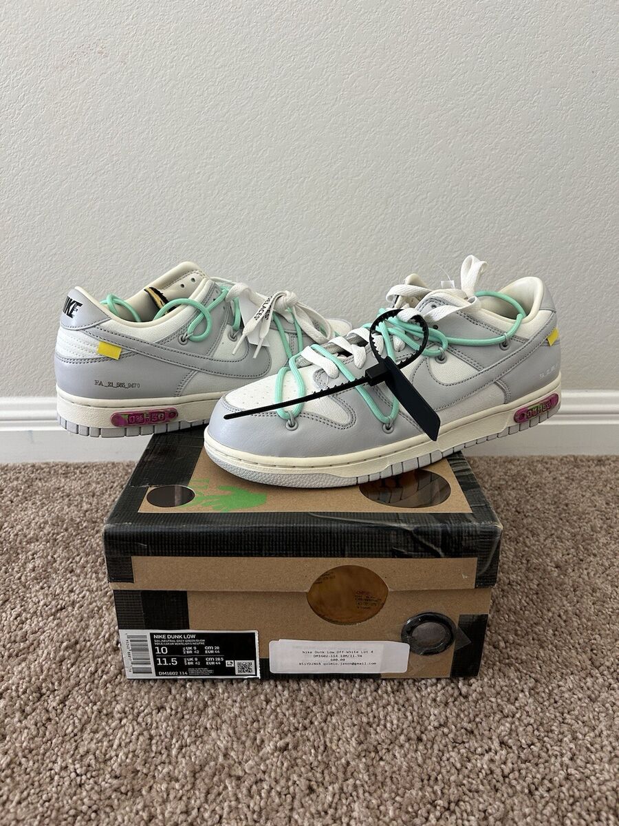 Nike Off-White x Dunk Low Lot 44 of 50 for Sale Nike Off-White x Dunk Low Lot 44 of 50 for Sale