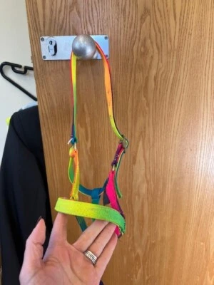 HKM multi colour headcollar and lead rope set SH/P size [AC]VC2440 - Image 1 of 4