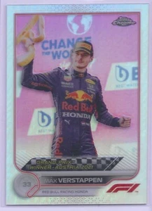 2022 TOPPS CHROME FORMULA 1 F1 MAX VERSTAPPEN REFRACTOR #159 RED BULL - Picture 1 of 2
