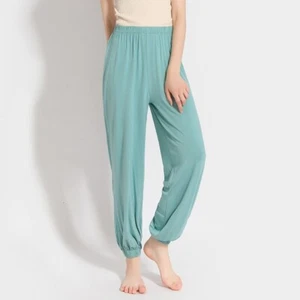 Women Baggy Pants Modal Elastic Trousers Palazzo Pajamas Yoga Loose Casual Soft - Picture 1 of 20