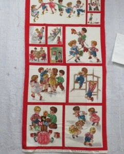 BABY OR YOUNG CHILD CHILDREN PLAYING PANEL 22X44 - Picture 1 of 7
