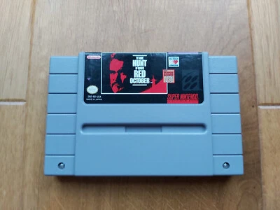 SUPER NINTENDO THE HUNT FOR RED OCTOBER NTSC USA USED GOOD CONDITION IMPORT SNES - Image 1 of 4
