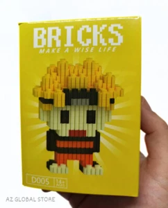 Mini Nano Blocks Naruto Luffy Mario Cartoon Series Cute Gift Decoration Bricks - Picture 1 of 7
