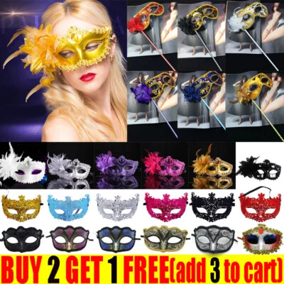 Venezianische Maske Für Fasching Mottoparty Maskenball Augenmaske Halloween с - Bild 1 von 4