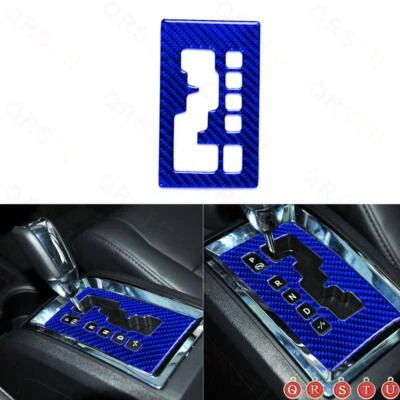 Carbon Fiber Gear Shifter Panel Cover Trim For Dodge Journey 2009-10 Type A Blue Foto 1 de 4