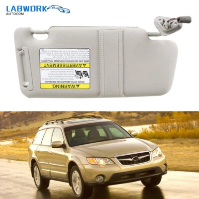 Viseira solar lateral esquerda do motorista compatível com Subaru Outback Legacy 05-08 09 92011AG55AOR - Imagem 1 de 4