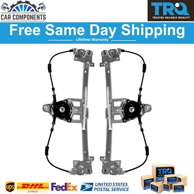 TRQ Rear Power Window Regulators LH & RH Pair Set For 1992-1999 Mercedes Benz - Image 1 of 3