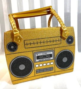 Lol Surprise Ooh la Strukturiert Gold Schwer Kunststoff Ghettoblaster Tragetasche/Aufbewahrungstasche/Box - Bild 1 von 13