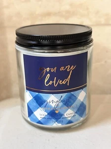 Bath & Body Works Single Wick Candle GINGHAM 7 Oz NEW JUNE - Picture 1 of 8