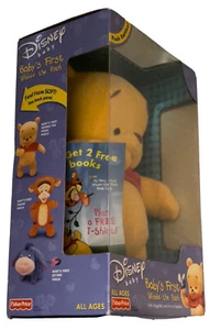 DISNEY 2001 BABY'S FIRST WINNIE THE POOH NEW IN BOX RATTLES 94853, Fisher Price - Picture 1 of 7