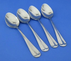 4 cucharaditas International Silver Gran Royal de acero inoxidable brillante - Imagen 1 de 3