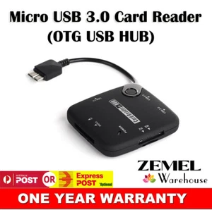 Micro USB 3.0 Card Reader OTG USB Hub SDHC/MS/TF/M2 for Samsung Note Pro 12.2 AU - Bild 1 von 6
