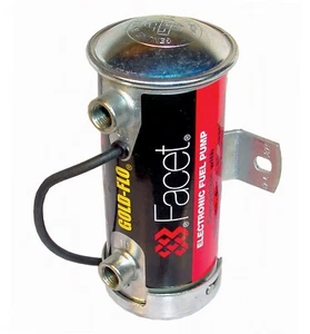 FACET Silber Oberteil Benzin Pumpe Competition Elektrisch Brisca F2 Oval 6-7 Psi - Bild 1 von 2