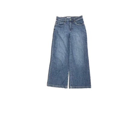 Pantalones de mezclilla para mujer Sonoma de pierna ancha talla 2 azul lavado oscuro Foto 1 de 4